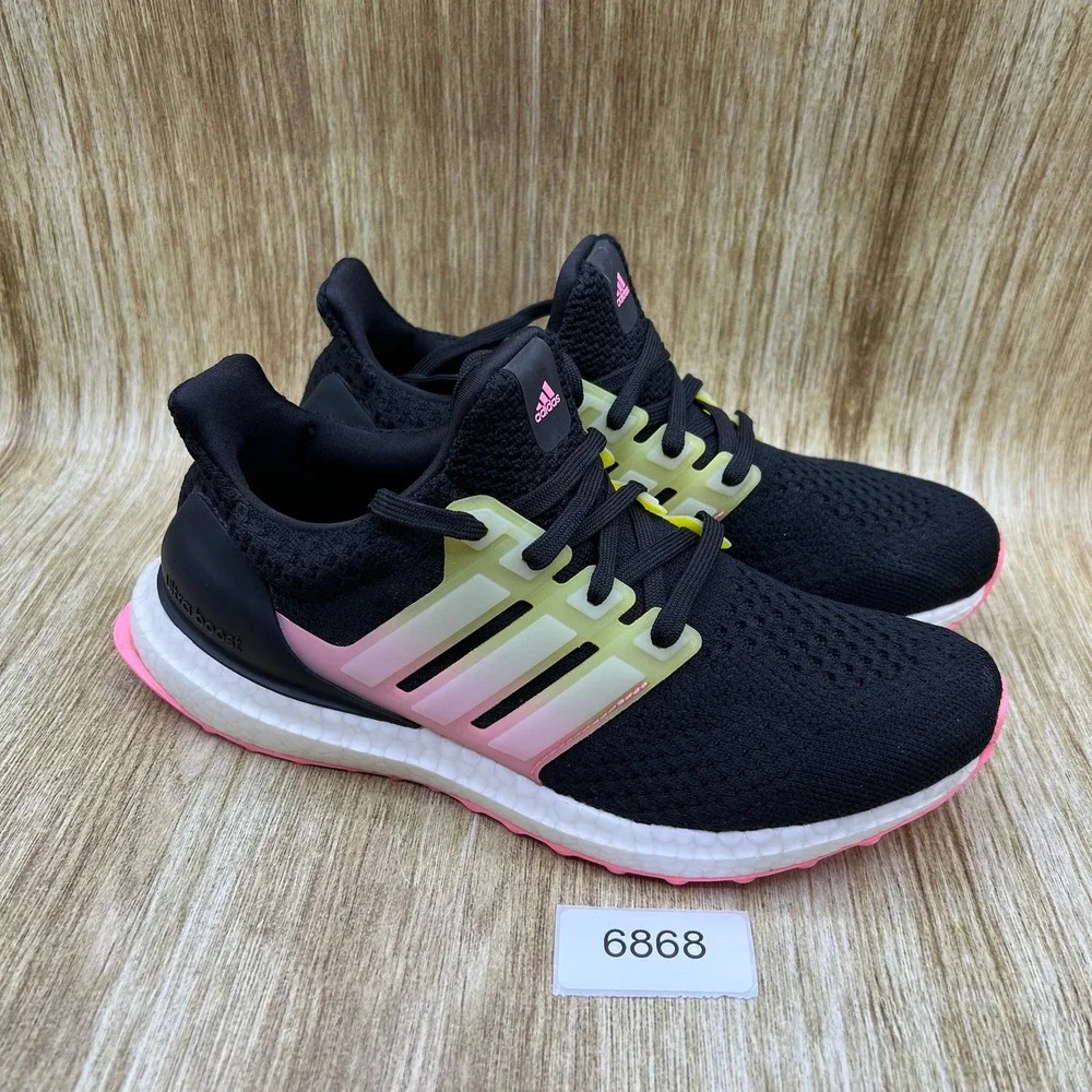 Adidas Ultraboost 5.0 DNA Womens Size 7.5 Shoes Black Beam Pink Running Sneakers